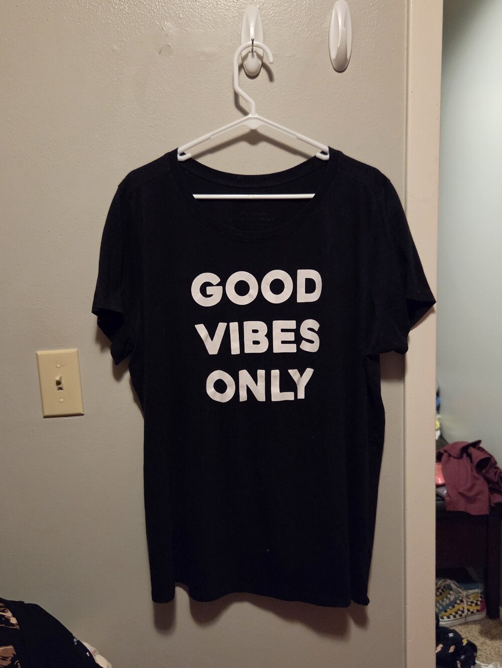 torrid Black Graphic Tee with White Print